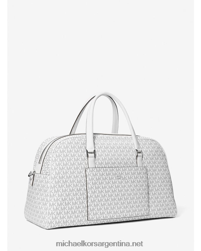 mujer blanco óptico/negro bolso de fin de semana heritage extragrande con logo Michael Kors T46HB01531