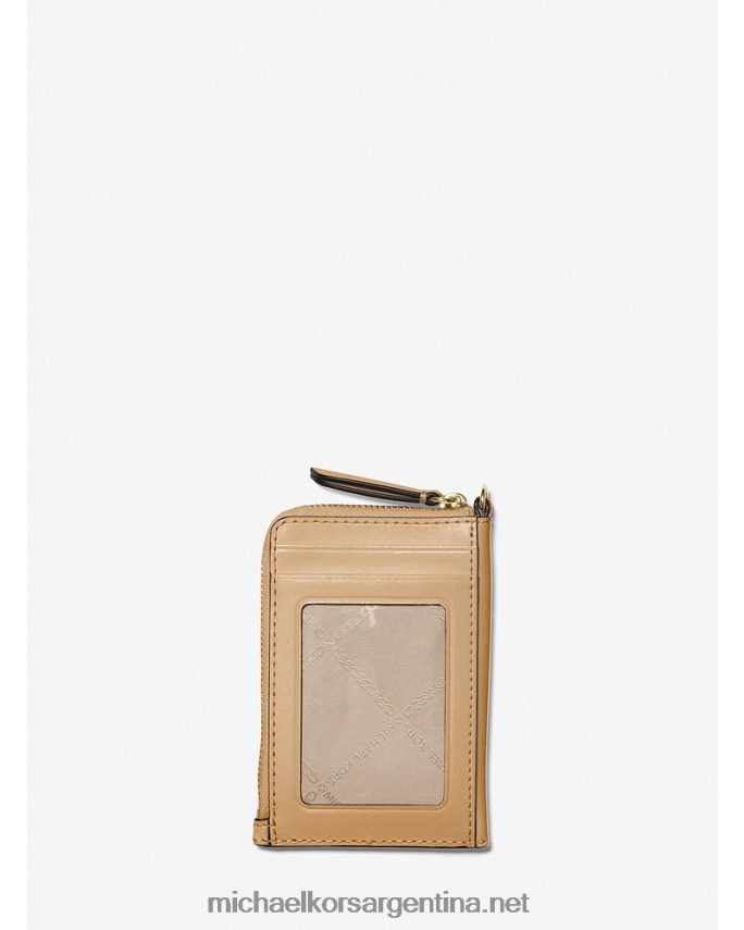 mujer camello Cordón para tarjetero de cuero con abalorio jet set pequeño Michael Kors T46HB01540