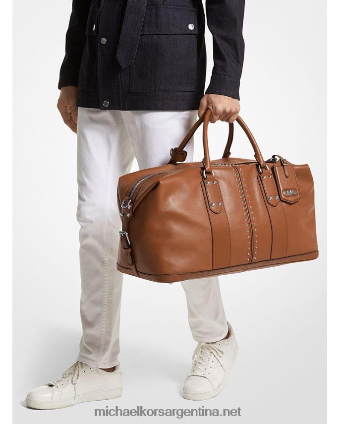 mujer equipaje bolsa de viaje Astor de piel con tachuelas Michael Kors T46HB01528