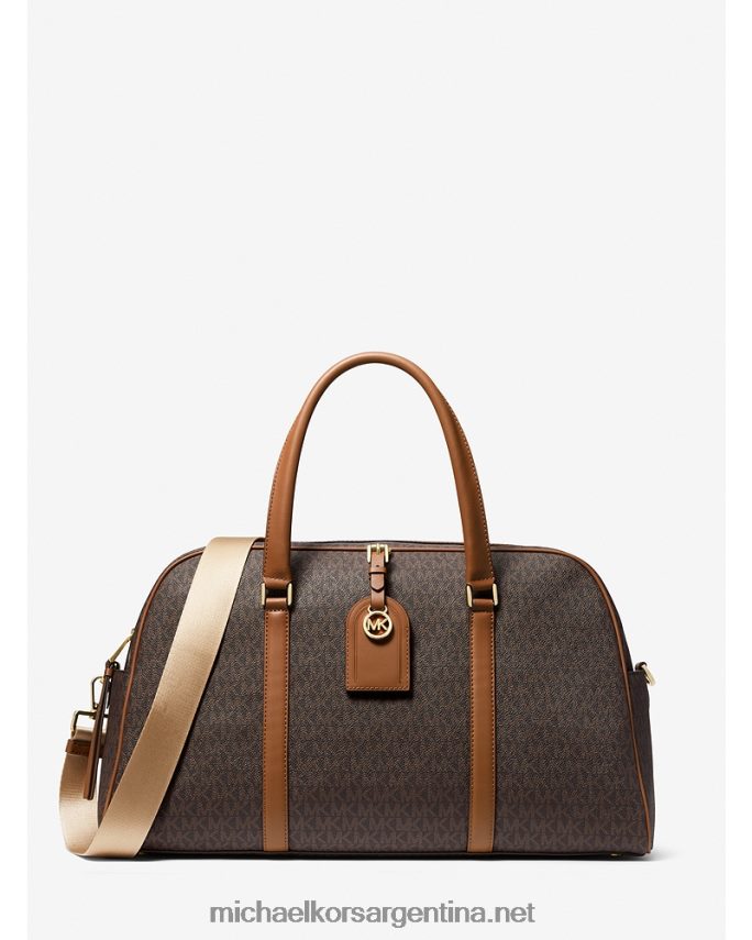 mujer marrón/bellota bolso de fin de semana heritage extragrande con logo Michael Kors T46HB01530