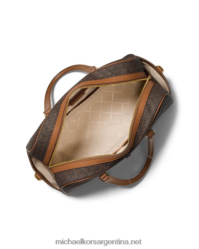 mujer marrón/bellota bolso de fin de semana heritage extragrande con logo Michael Kors T46HB01530