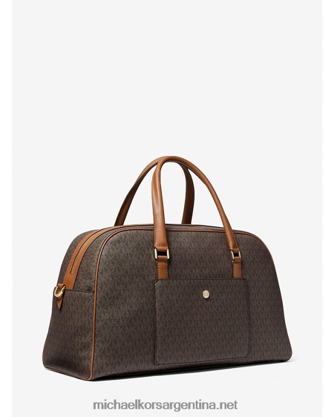 mujer marrón/bellota bolso de fin de semana heritage extragrande con logo Michael Kors T46HB01530