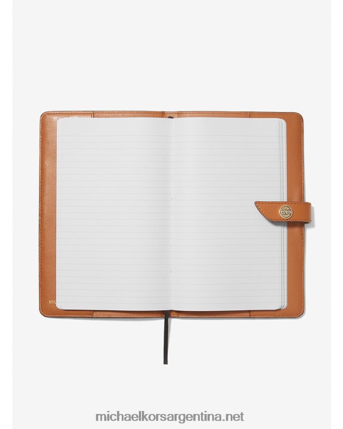 mujer marrón/bellota libreta mediana con rayas del logo Michael Kors T46HB01548