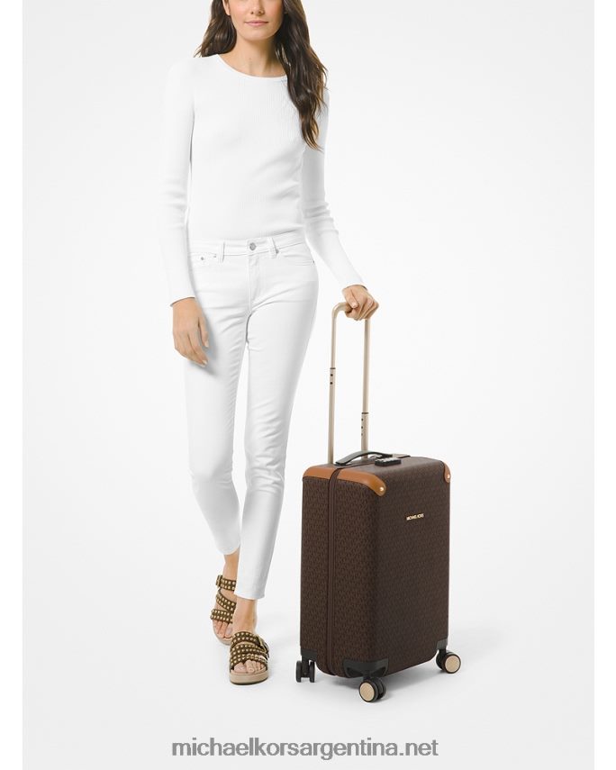 mujer marrón/bellota maleta con logotipo Michael Kors T46HB01525