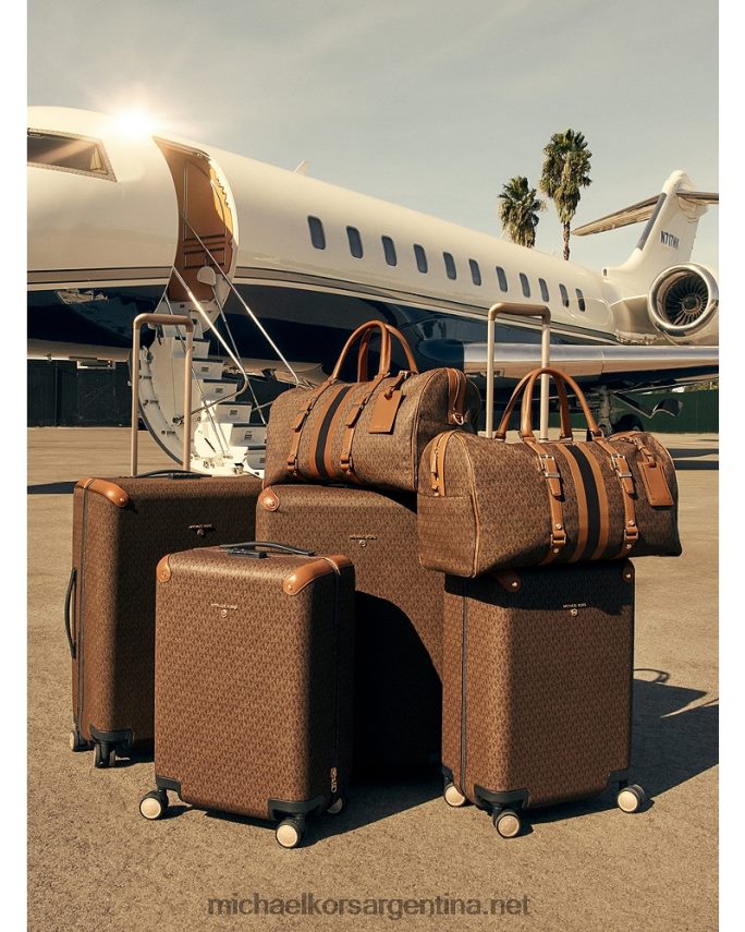 mujer marrón/bellota maleta con logotipo Michael Kors T46HB01525