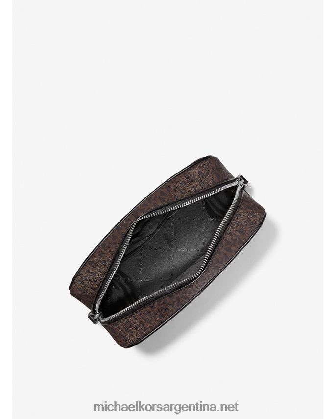 mujer marrón/negro estuche de viaje con logo de hudson Michael Kors T46HB01568