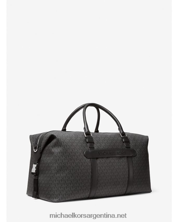 mujer negro bolsa de fin de semana con logo de hudson Michael Kors T46HB01563