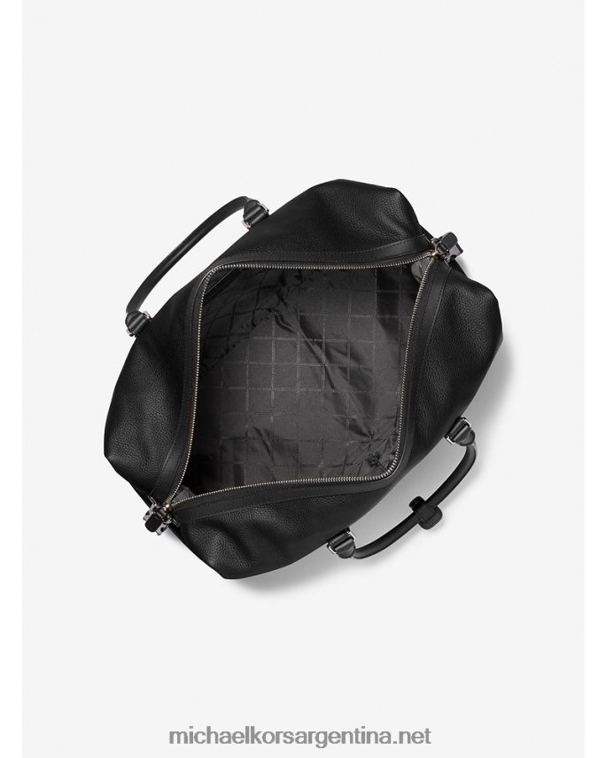 mujer negro bolsa de lona de cuero hudson Michael Kors T46HB01574