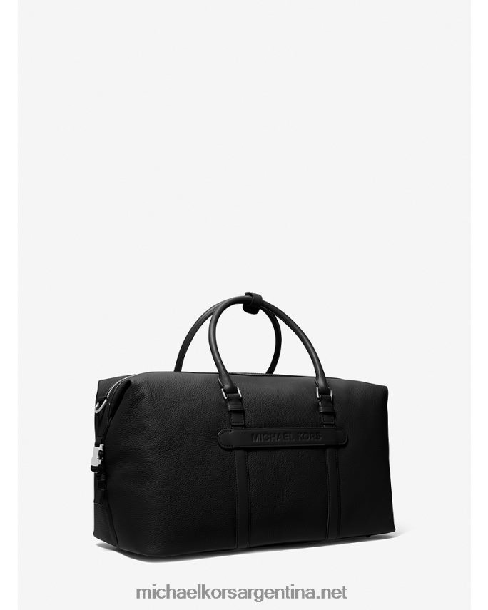 mujer negro bolsa de lona de cuero hudson Michael Kors T46HB01574