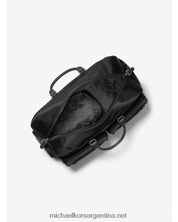 mujer negro bolsa de lona de nailon brooklyn Michael Kors T46HB01573