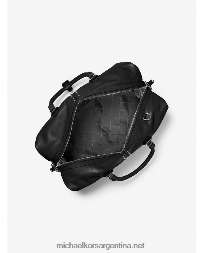 mujer negro bolsa de viaje Astor de piel con tachuelas Michael Kors T46HB01529