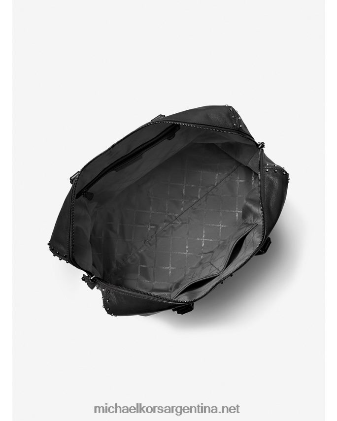 mujer negro bolso de fin de semana astor extragrande de piel con tachuelas Michael Kors T46HB01524