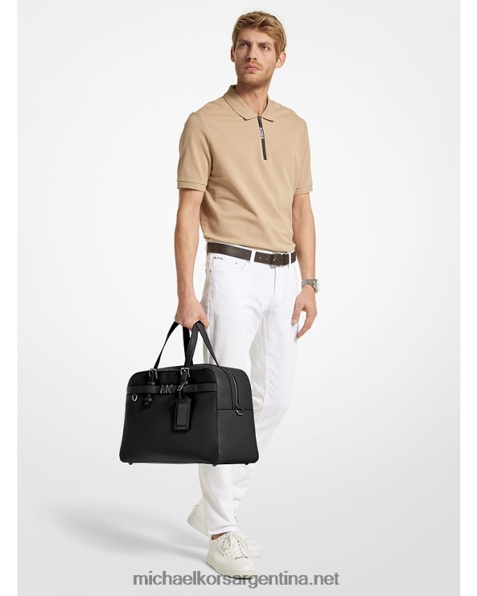 mujer negro bolso de viaje hudson de piel granulada Michael Kors T46HB01565