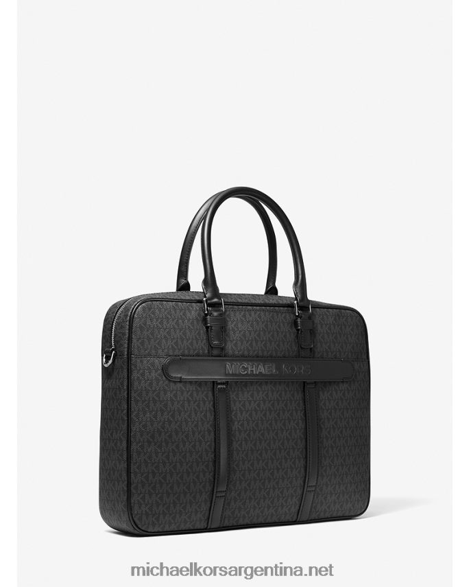 mujer negro logo hudson y maletín de piel Michael Kors T46HB01559