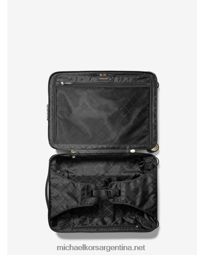 mujer oro negro maleta con franja metalizada del logo Michael Kors T46HB01575