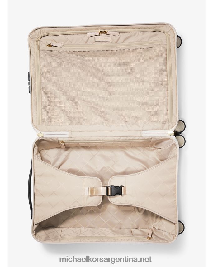 mujer vainilla/rosa suave maleta con logotipo Michael Kors T46HB01523