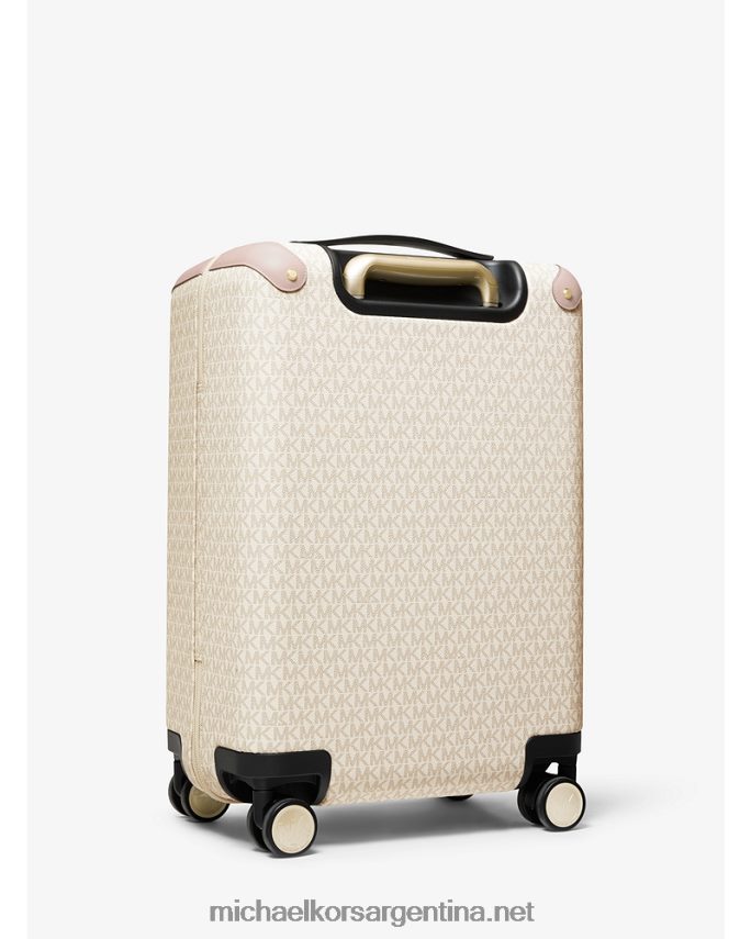 mujer vainilla/rosa suave maleta con logotipo Michael Kors T46HB01523