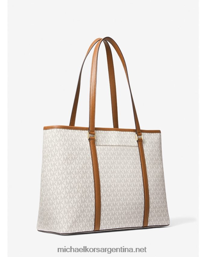 mujer vainilla tote sady grande con cremallera superior y logo Michael Kors T46HB01537