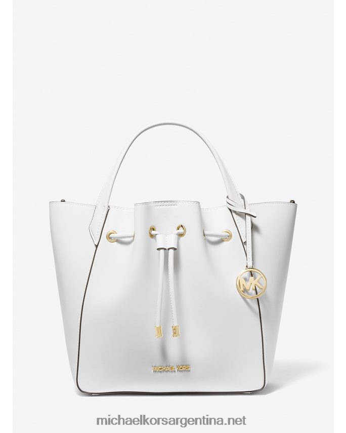 mujer Blanco óptico bolso bombonera phoebe grande de piel sintética Michael Kors T46HB01134