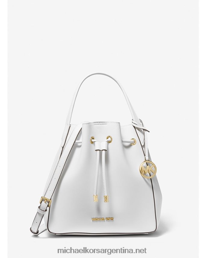 mujer Blanco óptico bolso bombonera phoebe grande de piel sintética Michael Kors T46HB01134
