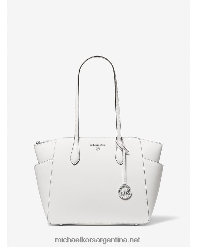 mujer Blanco óptico bolso shopper marilyn mediano de piel saffiano Michael Kors T46HB01045