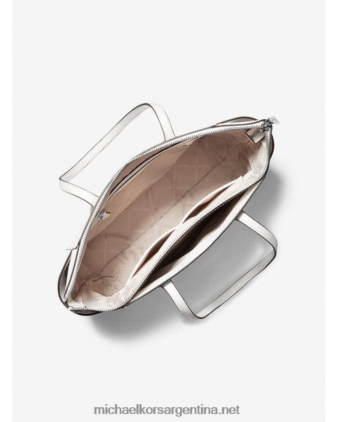 mujer Blanco óptico bolso shopper marilyn mediano de piel saffiano Michael Kors T46HB01045