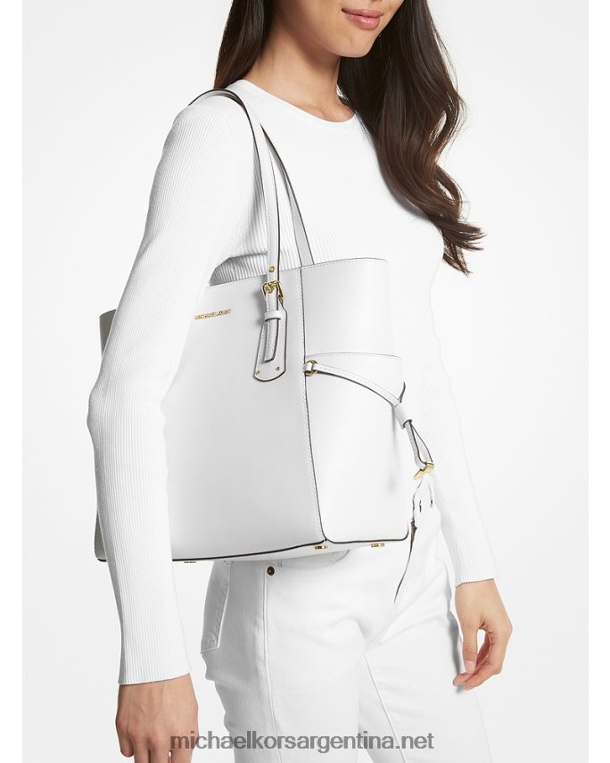 mujer Blanco óptico bolso shopper voyager pequeño de piel Michael Kors T46HB01146