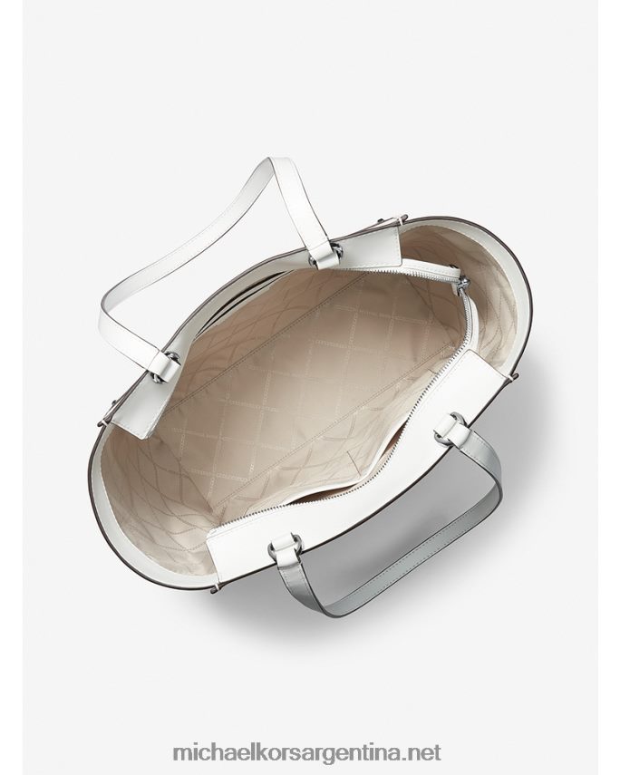 mujer Blanco óptico tote harrison grande de piel Michael Kors T46HB01094