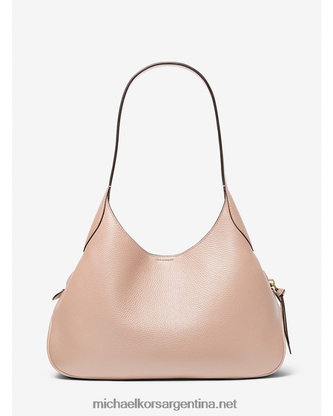 mujer Rosa suave bolso de hombro kelsey grande de piel granulada Michael Kors T46HB01136