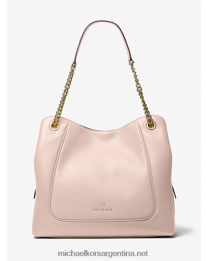 mujer Rosa suave bolso de hombro piper grande de piel granulada Michael Kors T46HB01071