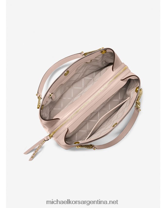 mujer Rosa suave bolso de hombro piper grande de piel granulada Michael Kors T46HB01071