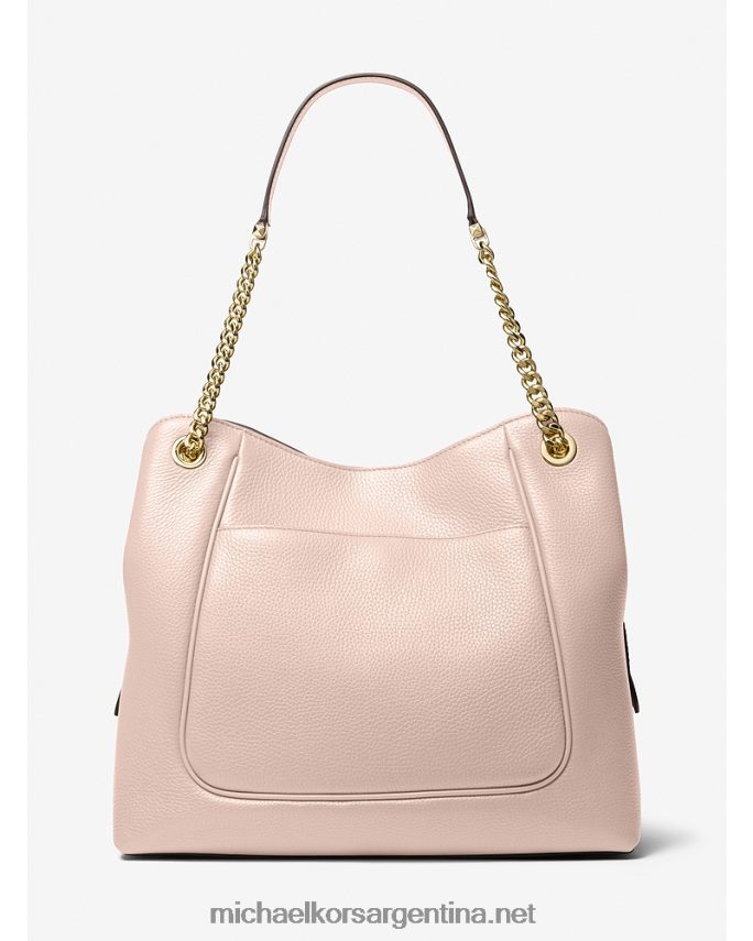 mujer Rosa suave bolso de hombro piper grande de piel granulada Michael Kors T46HB01071