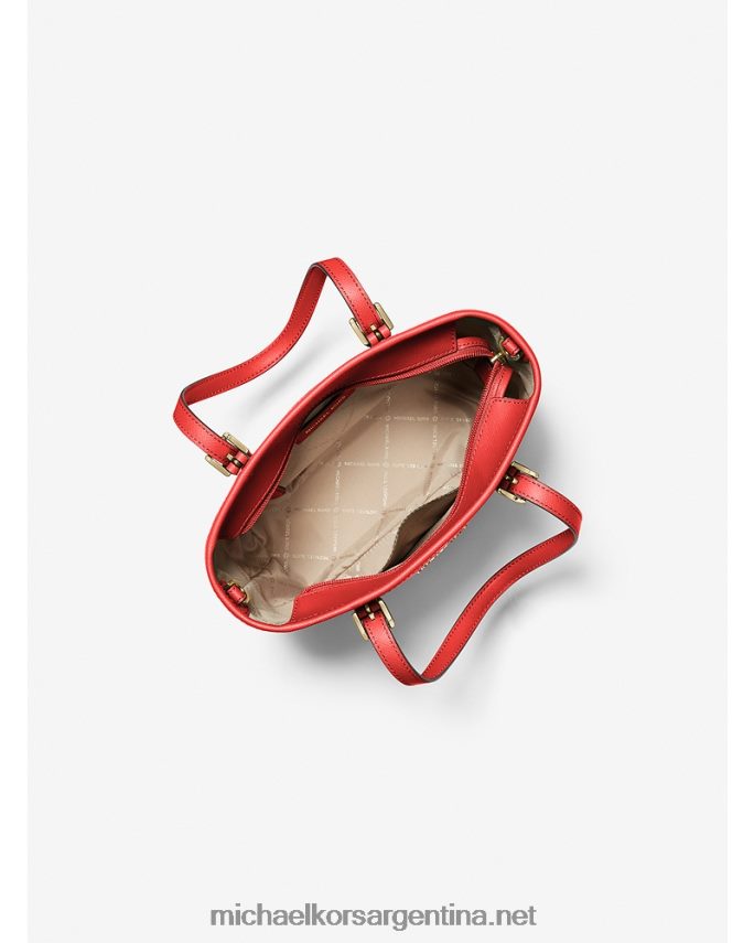 mujer amapola multi bolso tote jet set travel extrapequeño con cremallera superior y logo Michael Kors T46HB01102