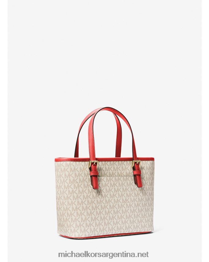 mujer amapola multi bolso tote jet set travel extrapequeño con cremallera superior y logo Michael Kors T46HB01102