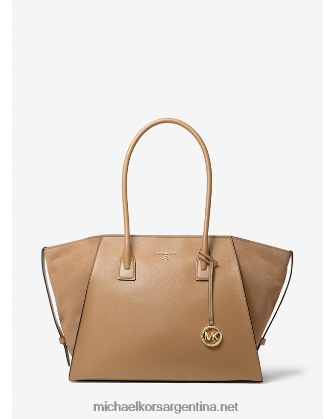 mujer cáscara bolso shopper avril extragrande de piel con cremallera en la parte superior Michael Kors T46HB01174
