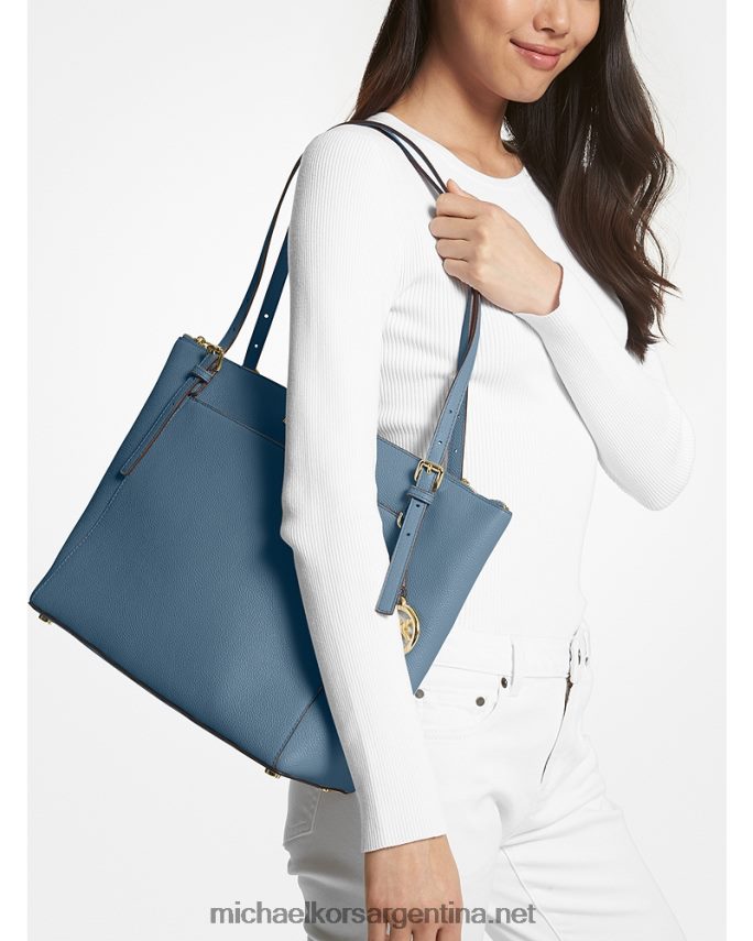 mujer cambray tote voyager grande de piel granulada con cremallera en la parte superior Michael Kors T46HB01115