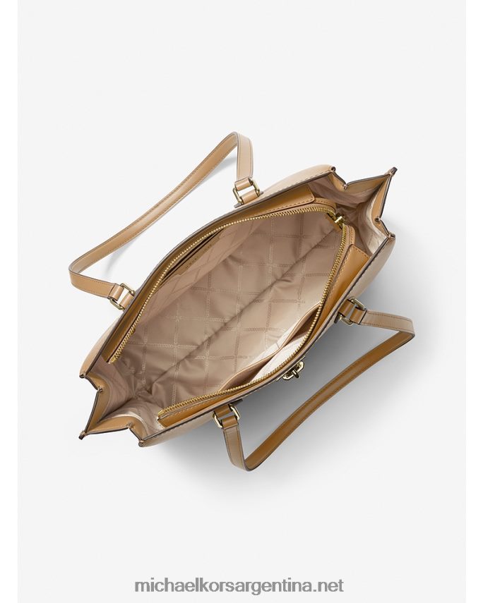 mujer camello bolso shopper ruby ​​grande de piel saffiano Michael Kors T46HB01158