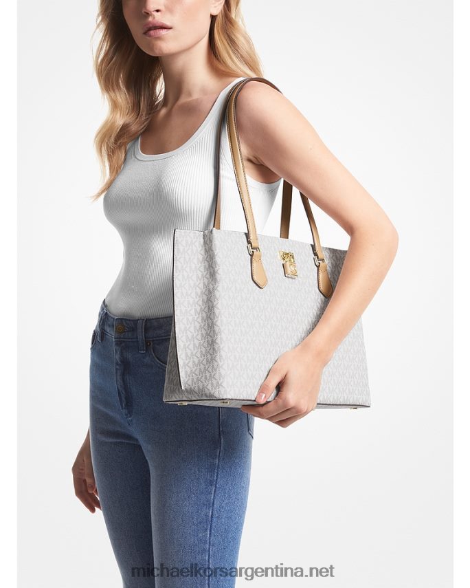 mujer camello tote ruby ​​grande con logo Michael Kors T46HB01159