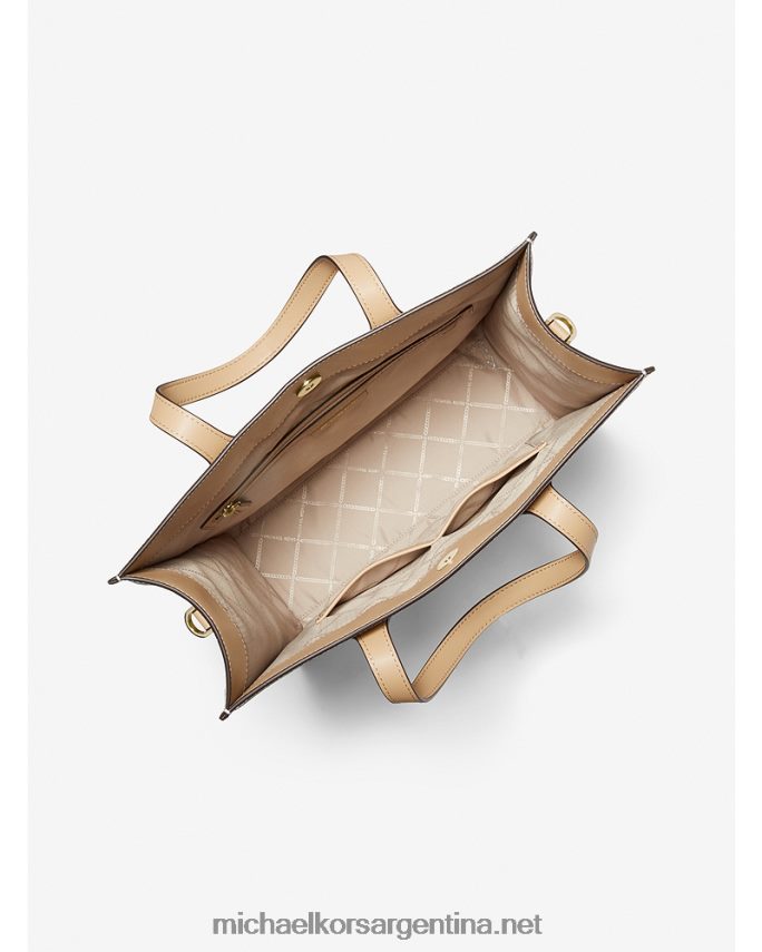 mujer combo de vainilla bolso shopper Kempner grande con franja del logo Michael Kors T46HB01090