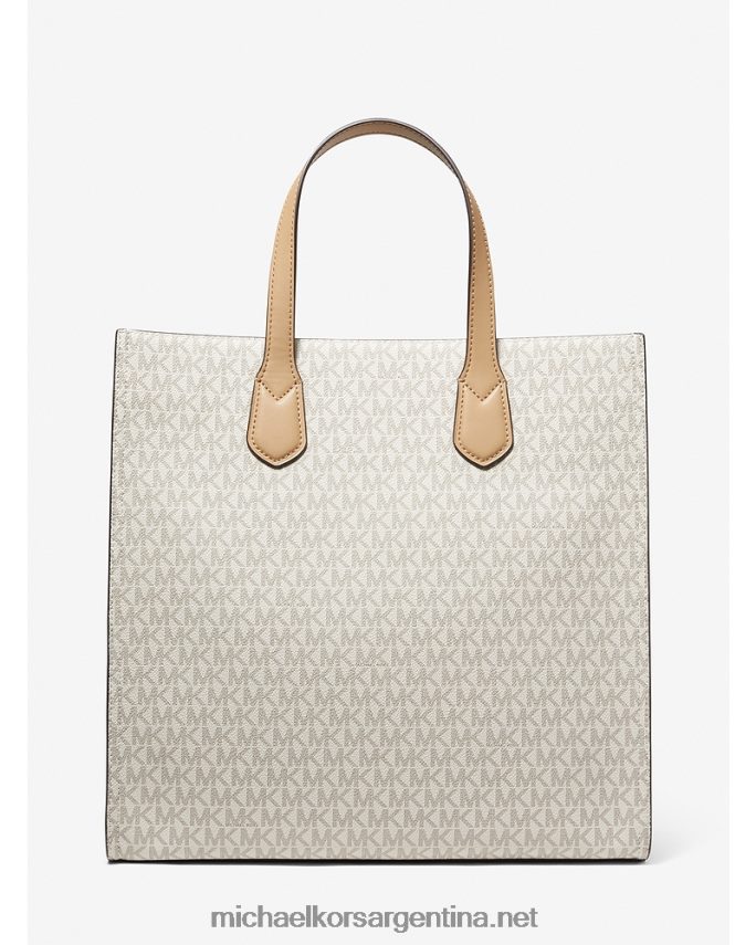 mujer combo de vainilla bolso shopper Kempner grande con franja del logo Michael Kors T46HB01090