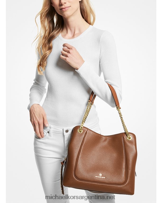mujer equipaje bolso de hombro piper grande de piel granulada Michael Kors T46HB01069