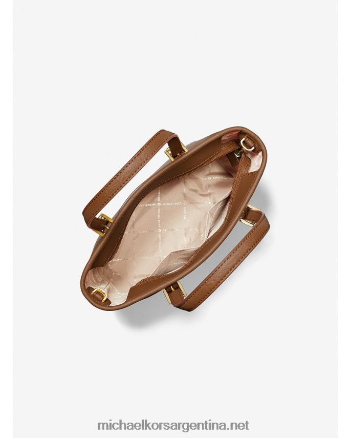 mujer equipaje bolso tote jet set travel extrapequeño de piel saffiano con cremallera superior Michael Kors T46HB01101