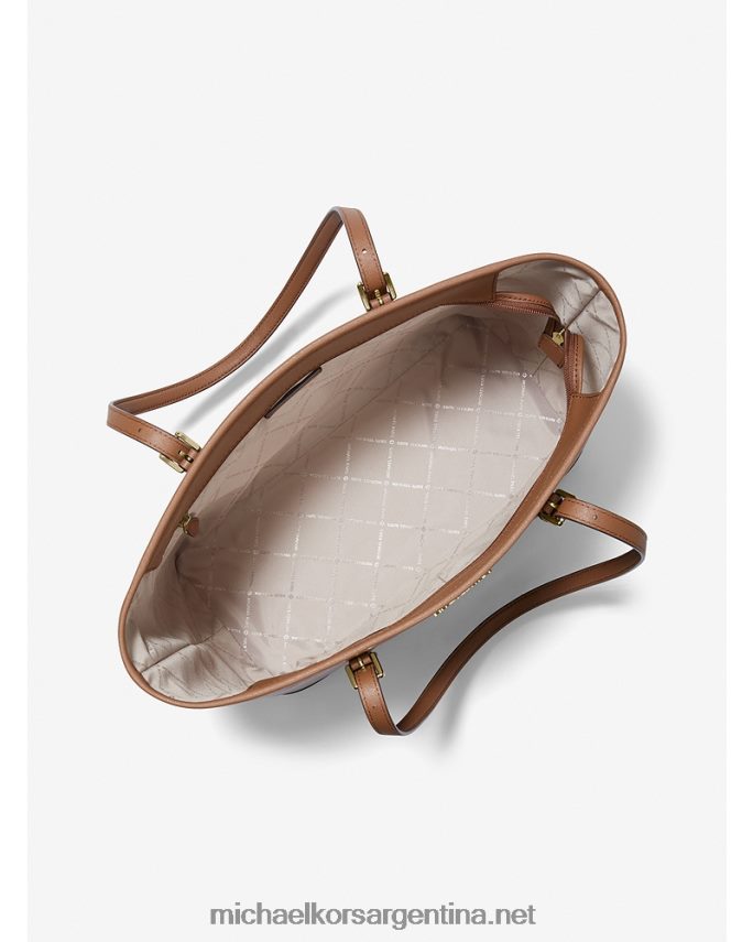 mujer equipaje jet set viaje grande piel saffiano Michael Kors T46HB01096