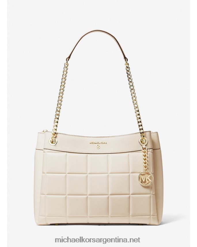 mujer es crema bolso de hombro susan mediano de piel acolchada Michael Kors T46HB01128