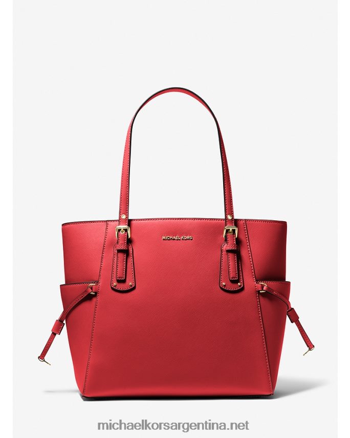 mujer fuego bolso shopper voyager pequeño de piel saffiano Michael Kors T46HB01056