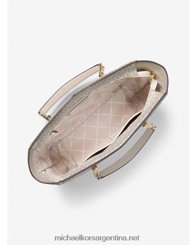 mujer furgoneta/crema tote blaire grande con logo Michael Kors T46HB01171