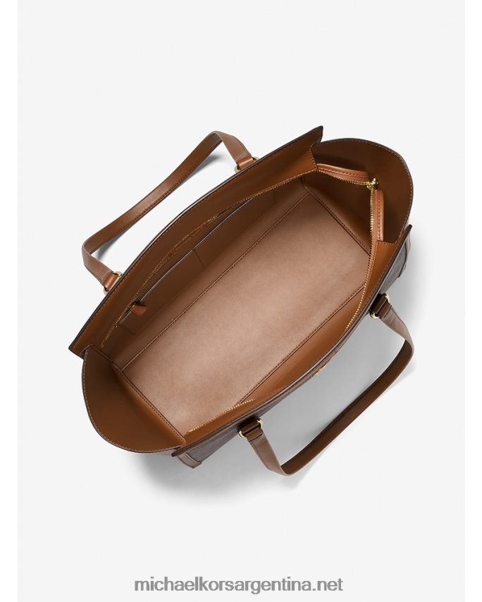 mujer marrón/bellota tote Chantal grande con logo Michael Kors T46HB01164