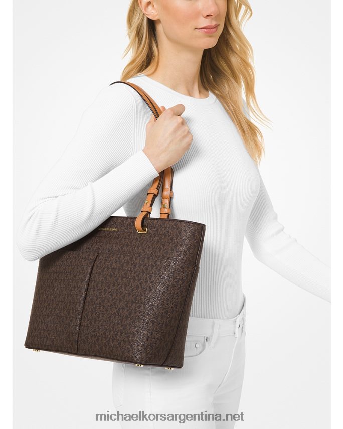 mujer marrón/bellota tote bedford mediano con logo Michael Kors T46HB01173
