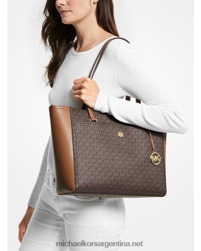 mujer marrón tote maisie grande con logo 3 en 1 Michael Kors T46HB01116