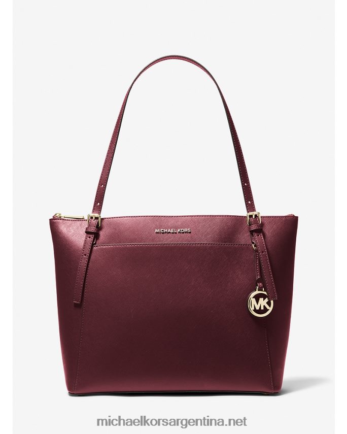 mujer merlot bolso shopper voyager grande de piel saffiano Michael Kors T46HB01148